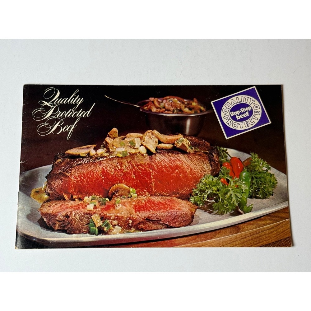 Vintage Stop & Shop Supermarkets Recipe Guide Home-Style Flank Steak Advertising